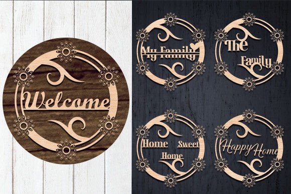 Download Welcome Door Sign Laser Cut Svg - Welcome door sign Collection
