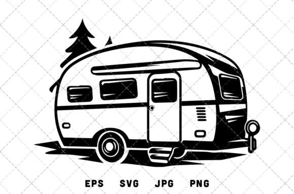 Download Retro Camper Vector Graphics - Camper Collection