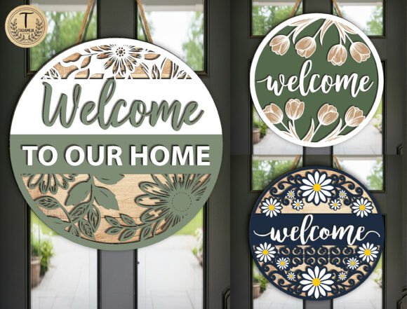 Download Welcome Door Sign SVG Bundle - Welcome door sign Collection